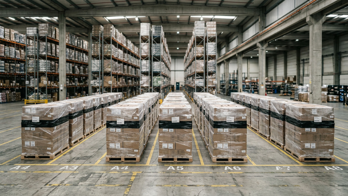 3PL facility handling client freight across multiple accounts